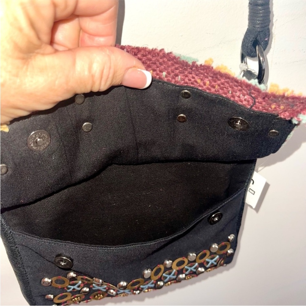 NWT - Free People Bina Embellished Crossbody |BLACK | 7”x8” | 19 “strap drop - Picture 4 of 8